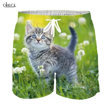 

2019 Summer Cute Garden Cat Shorts Boys Girls Pants Flower 3D Printed Baby Shorts Casual Streetwear Sportswear Children's Short