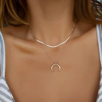 

Moon Necklaces Pendant Choker Necklace for Women Couple Valentine Gift collares mujer bijoux femme 2020