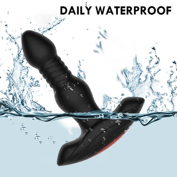 Thrusting Anal Dildo Male Prostate Massager 10 Speeds Wireless Remote Unisex G-spot Stimulator Anus Penis Vibrator Sex Toys 5