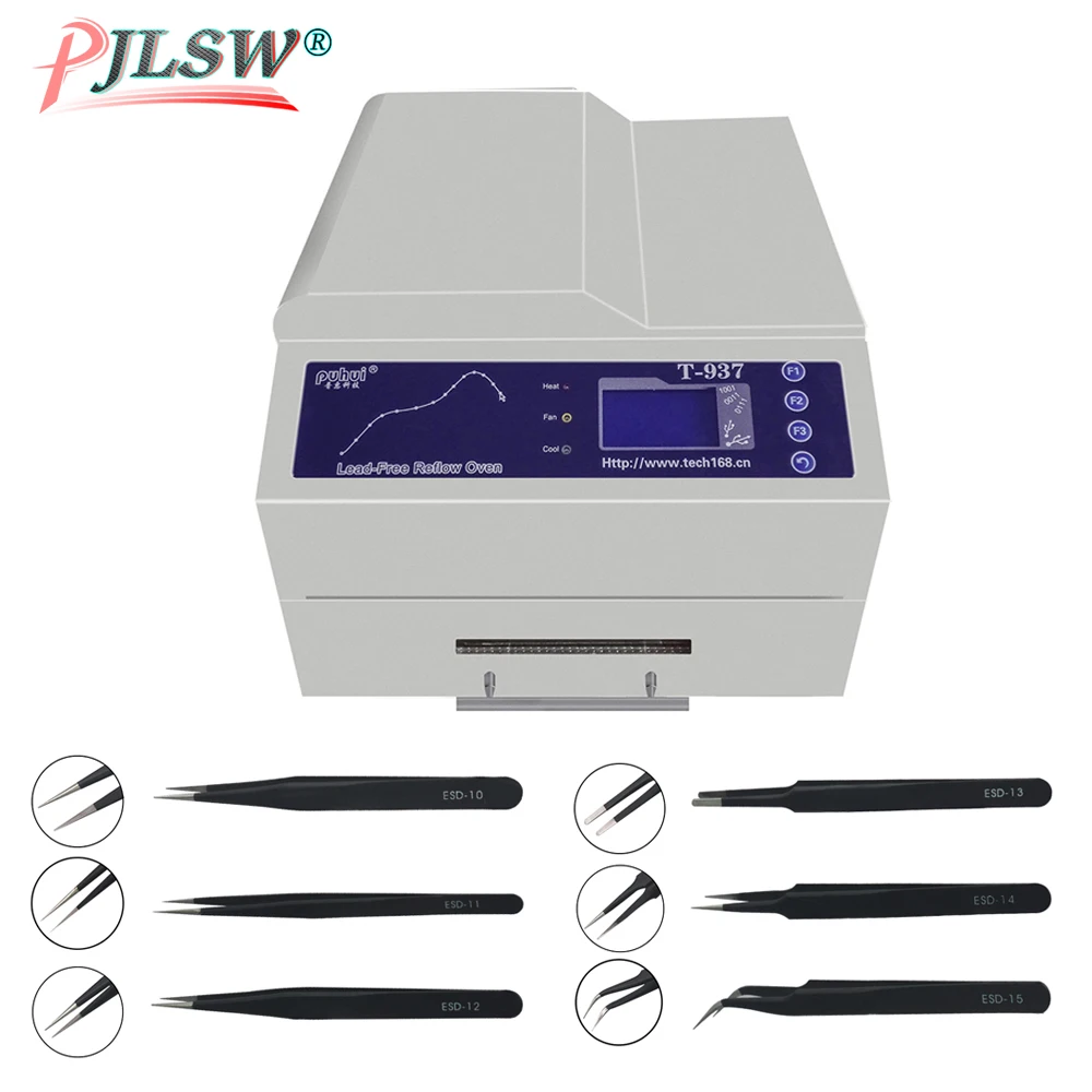 T-937 Lead-Free Reflow Oven ​Infrared Heater PCB IC Soldering Station 2300W 
