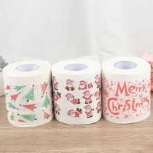 3 стиля мультфильм туалет орнамент рулон бумаги домашний декор кухня Рождество фестиваль вечерние для гостиной с принтом банные принадлежности ткани