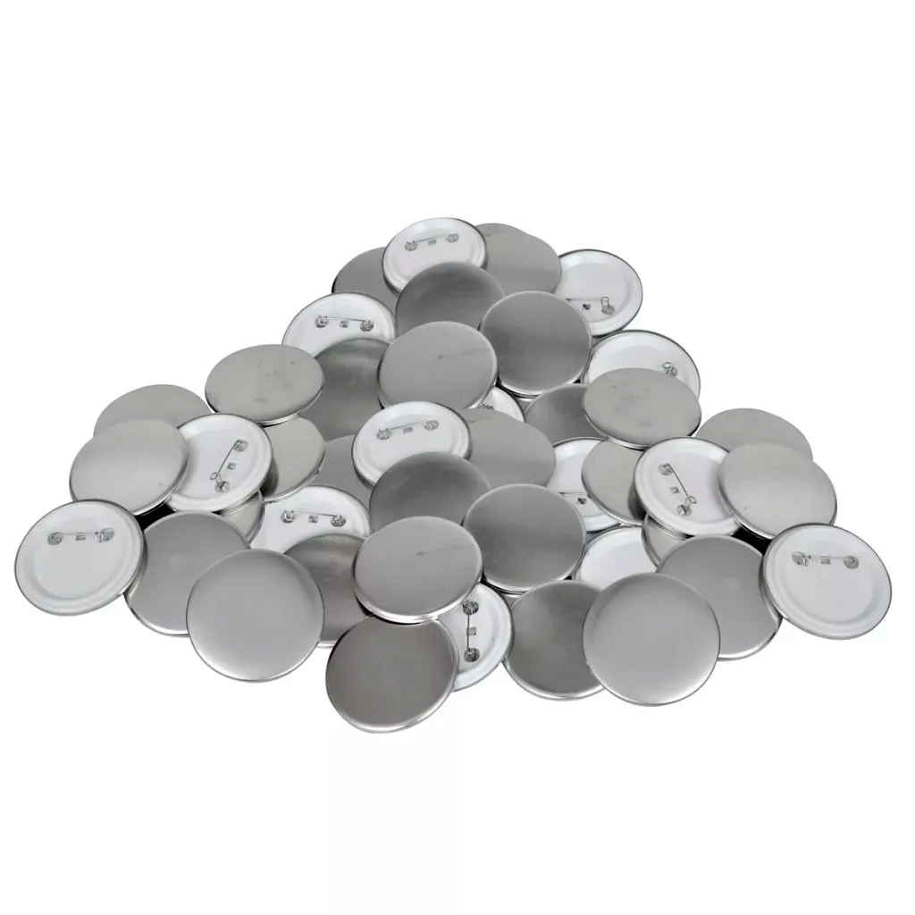 

VidaXL PinBack Button Parts 44mm 500Sets Professional Plastic Pinback Button Parts Blank Button Badge Supply Materials V3
