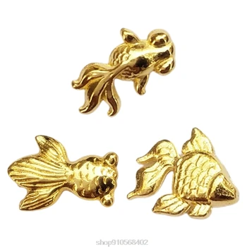 

100Pcs/Pack DIY Crafts Cute Mini Small Metal Goldfish UV Resin Epoxy Mold Making Jewelry Filling Material O29 20 Dropshipping