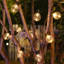 

Solar Led Light Outdoor Street Garland LED G50 Bulb Solar Energy String Light As New Year Christmas Decoration Christmas Lights