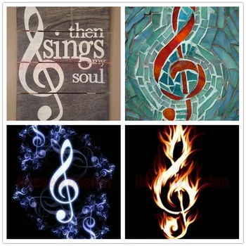

5d diamond painting full square music note diy diamond embroidery full set diy diamond mosaic sale music note decoration home
