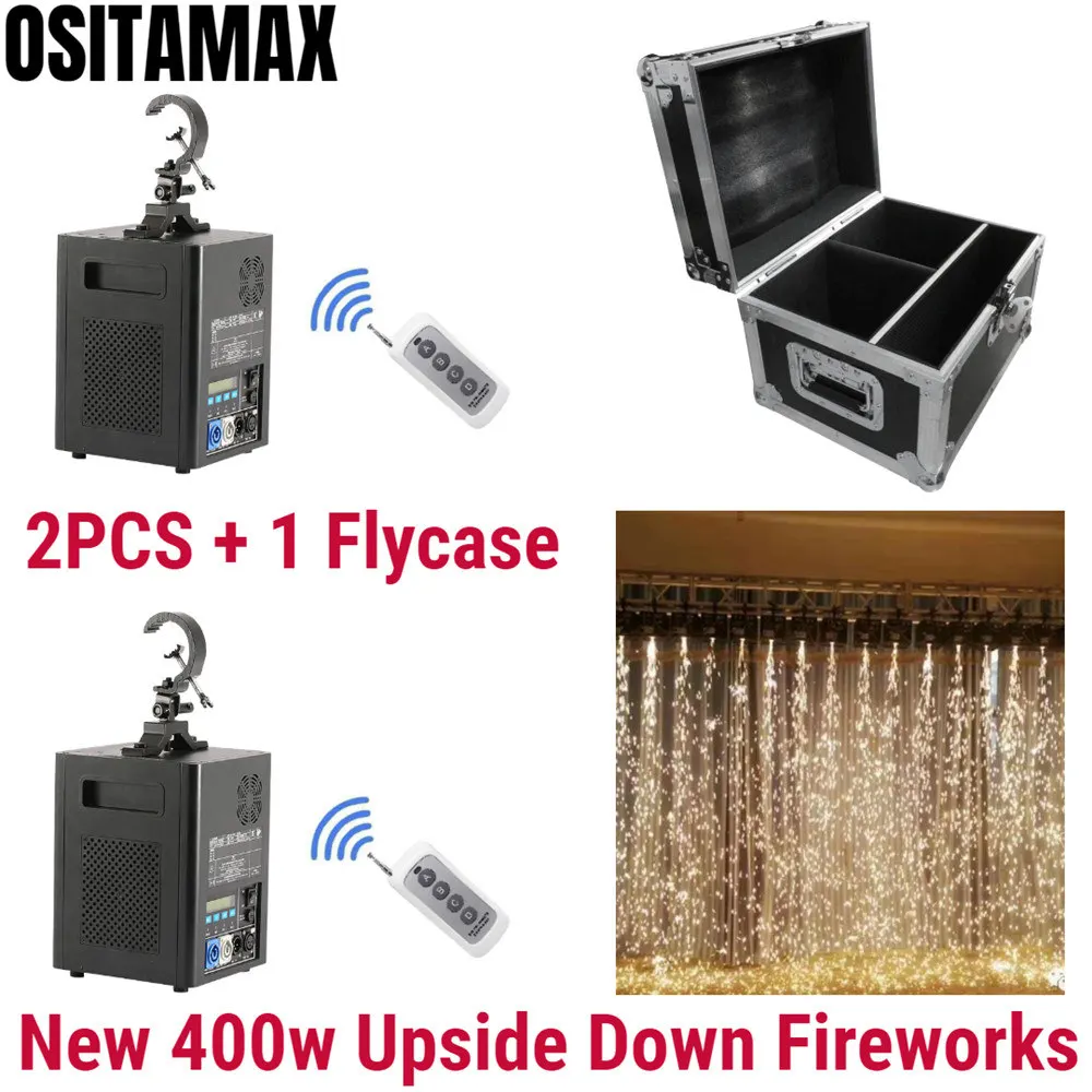 

400w Waterfall Firework Sparkler Mahcine Flam Pyrotechnics DMX or Remote Control Wedding Stage Sparkluer Fountain Fireworks