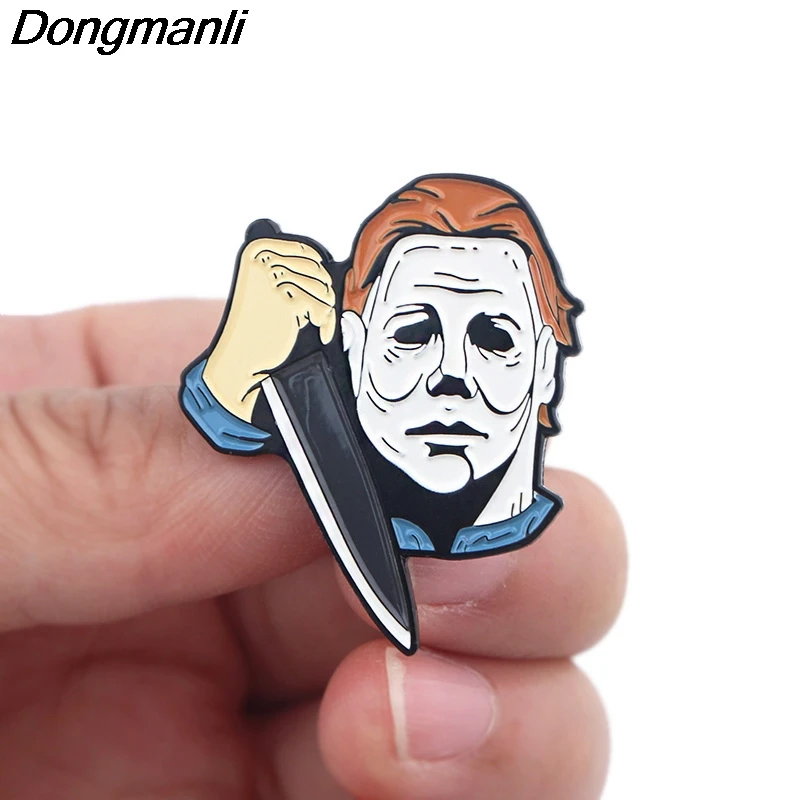 P4205 Dongmanli мультфильм Hellraiser эмаль булавки броши металлическая брошь булавки рюкзак с нашивками сумка воротник креативные ювелирные изделия