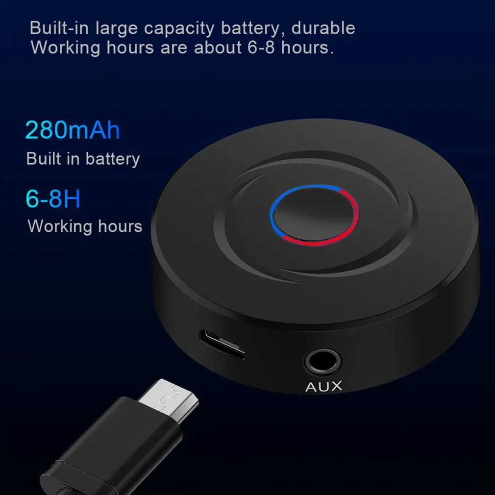 5.0 Transmitter Receiver Wireless 3.5mm Stereo Audio Music Adapter for TV Phone PC Wireless Audio Adapter