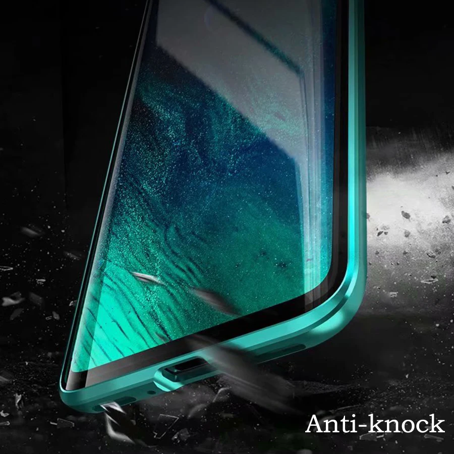Роскошный магнитный металлический чехол для Oneplus 7 Pro Передняя и задняя двойная