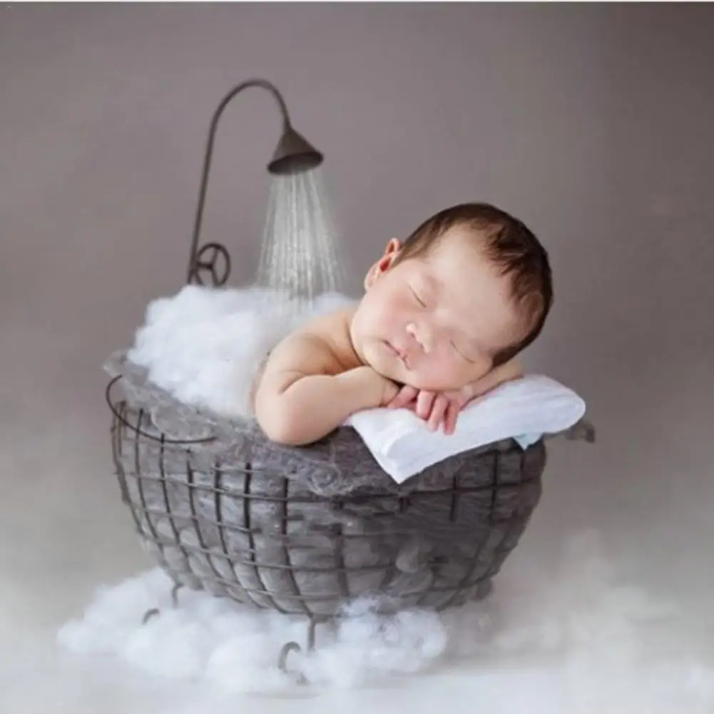 Sofas Accessories,Studio Props,Baby Photography Basket Newborn Photography Crib Props,Wooden Bed Background,Home Accessories for Cot 