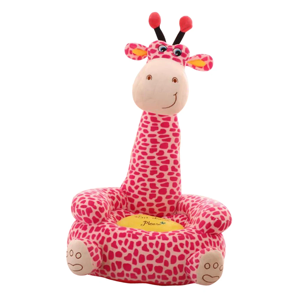 Cartoon Animal Kids Seat Sofa Cover Baby Chair Bean Bag Giraffe Children Armchair Children Seat Sofa Cover Kids Sofa