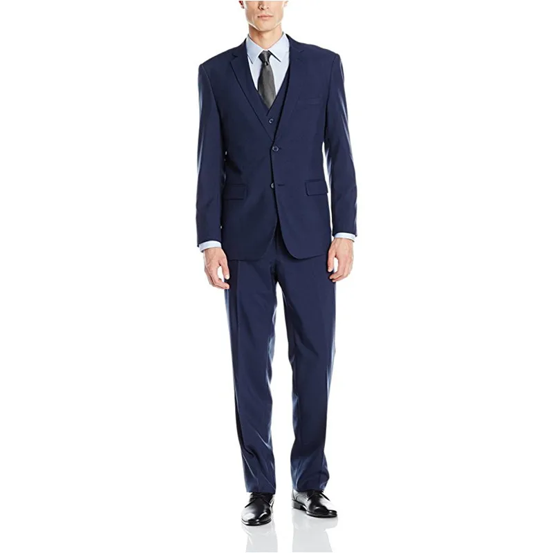 

Custom Made Men's Three Piece Two Button Suit Men Suit Blazer Best Man Business Wedding Tuxedos Men Suits (Jacket+Pants+Vest)
