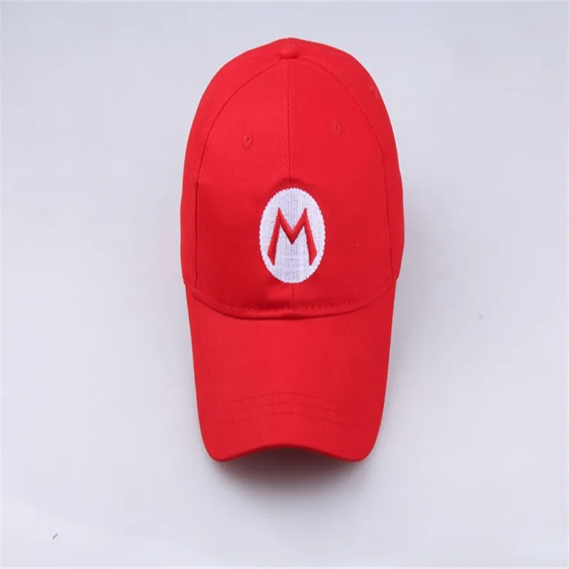 Аниме Super Mario Bros Косплей Марио хлопковая бейсболка Солнцезащитная шляпа для взрослых и детей на Хэллоуин, карнавал, макияж, карнавальный костюм, аксессуары