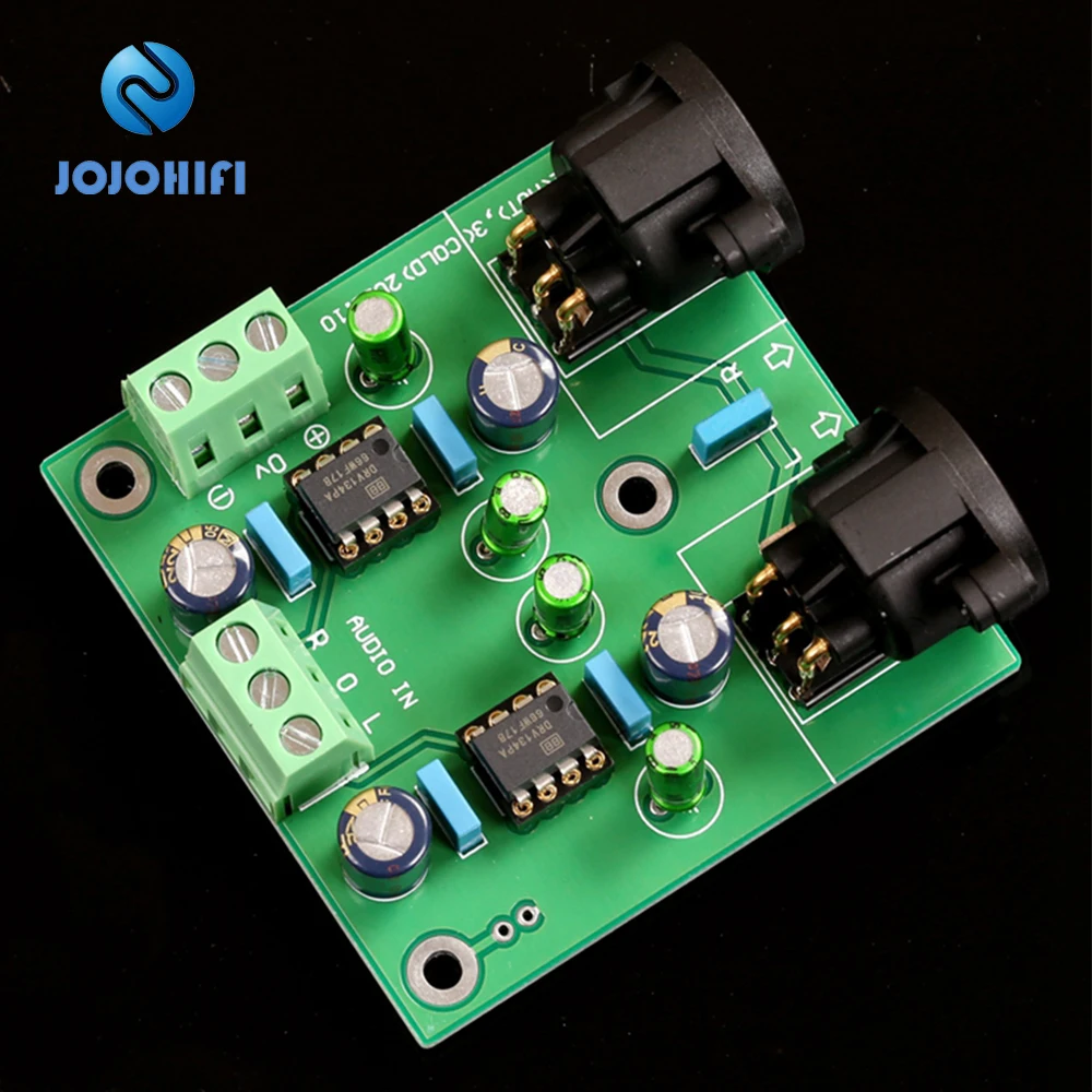 

PCB Board / DRV134PA High Performance Dual Channel Single-ended to Balance Finished Board 63*63mm (Second Version)