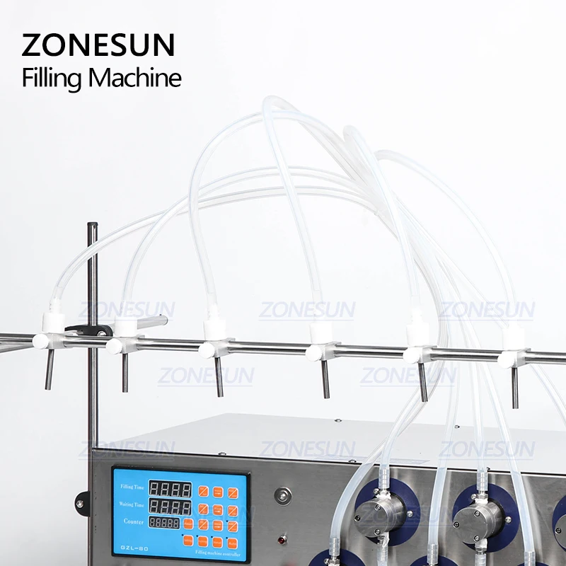 ZONESUN 6 головок магнитный насос для напитков духов воды сока эфирных масел