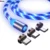 Магнитный Кабель Flowing Light LED Micro USB Кабель Для Samsung Type-c Зарядка Для iPhone Magnet Charger Type C Кабель Универсальный