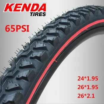 

KENDA 24/26in Tire K849 40-65PSI MTB Tyre 27TPI Thicken Mountain Bike Tire 1.95/2.1'' Red Edge Cross-Country Tyres Bicycle Parts