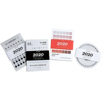 

24 Sheets 2020 Series Monthly Payment In Memo Pad Acid Paper Calendar Message Notes Office Stationery Notepad School Supplies