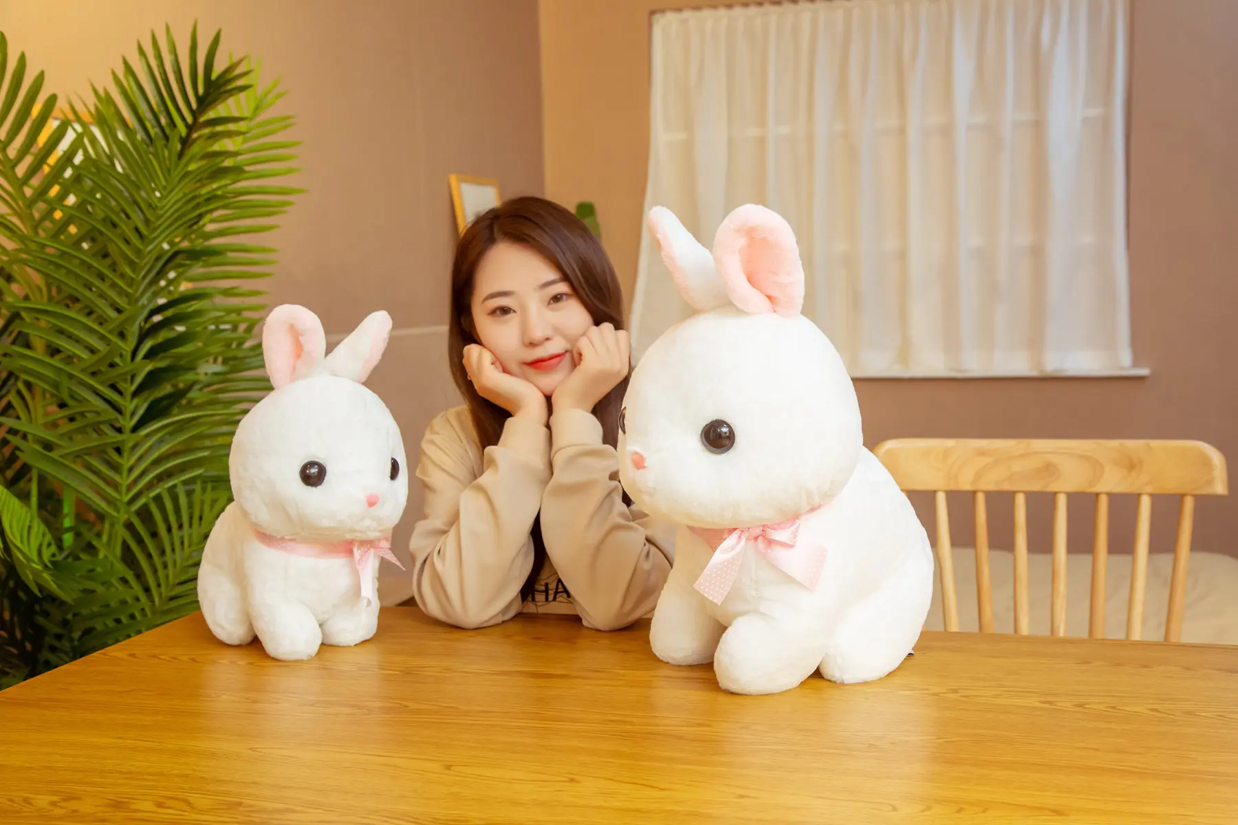 1 Pc 35 45センチメートルかわいいウサギ韓国ぬいぐるみぬいぐるみバニー動物ベビードールのおもちゃ子供同行睡眠座るおもちゃの誕生日プレゼント Null Aliexpress