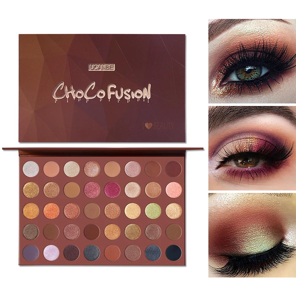 

UCANBE 40 Colors Eyeshadow Palette Matte Eyeshadow Glitter Eyeshadow Waterproof Professional Makeup Pallete Face Cosmetics TSLM1