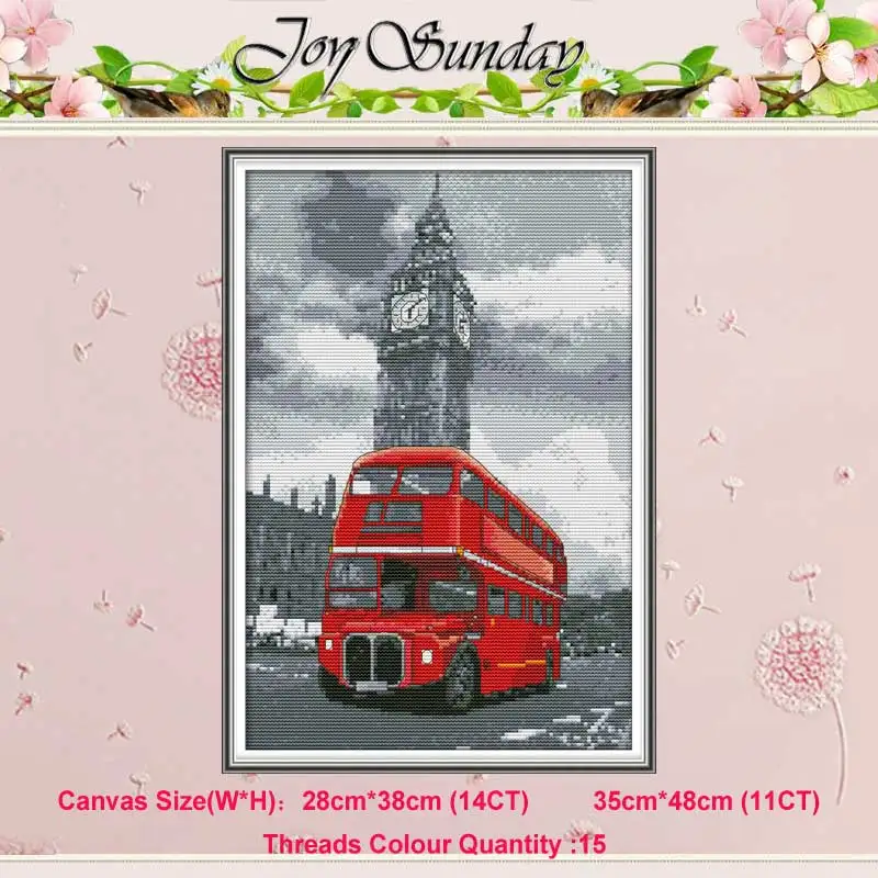 Romantic Paris Patterns Counted Cross Stitch 11CT 14CT Cross Stitch Set Cross-stitch Kit Embroidery Needlework