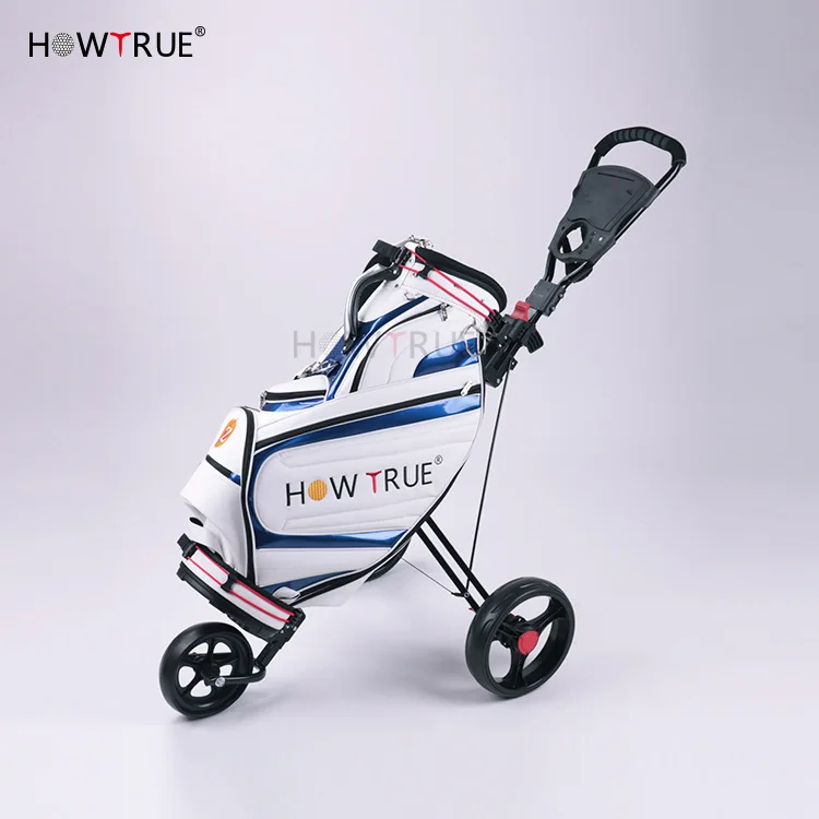 Golf Cart Non-Electric Three-Wheeled Cart Golf Aluminum Alloy Trolley