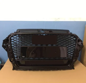 

1 Pcs For Audi A3 S3 8v RS3 Style Car Front Bumper Grille Grill 2013 2014 2015 2016 High Quality ABS Car Accessories New