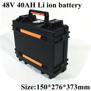 

48V 40Ah Lithium Li Ion Battery Pack with BMS for Electric Vehicles Power Supply Solar Energy Storage Power Tools+charger