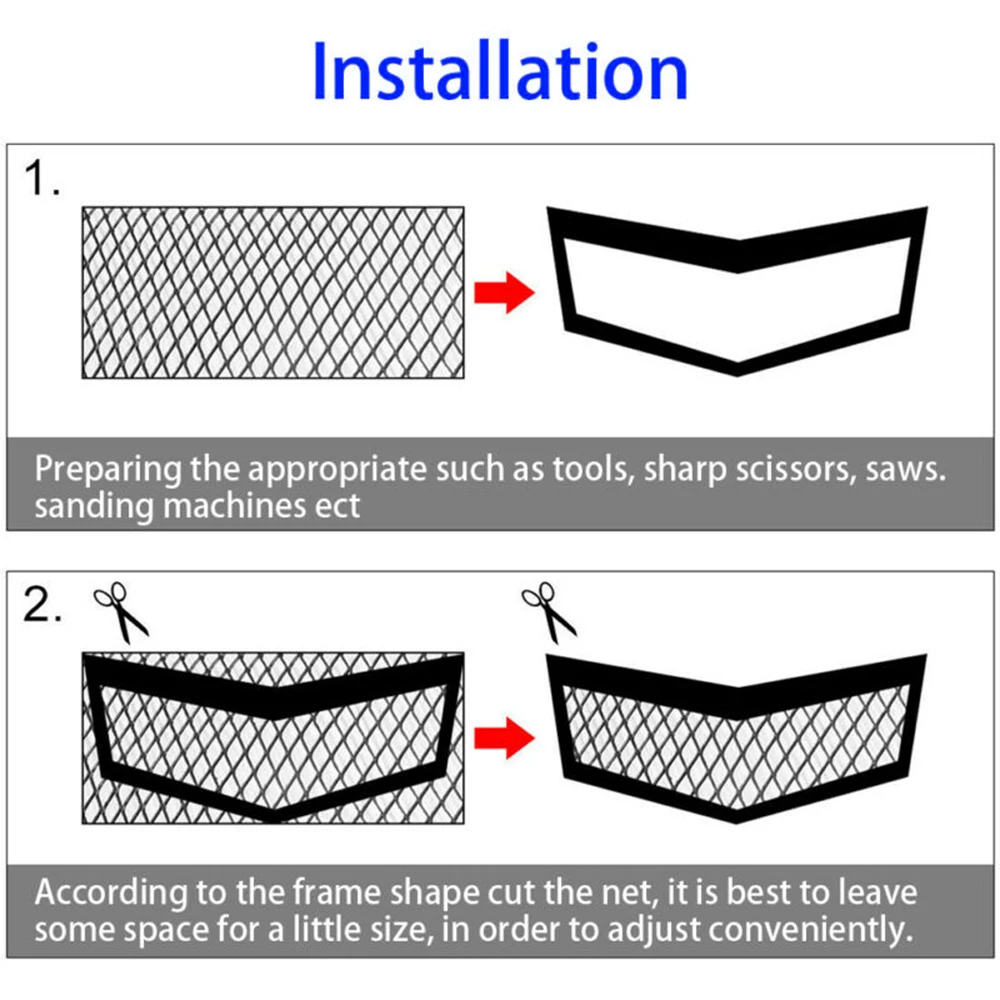 1 шт. автомобильный передний бампер Черная решетка сетчатый лист сетевой протектор Декор 100x33 см детали
