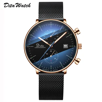 

Sport Watch Men Fashion Quartz Mens Watches Top Brand Luxury Stainless Steel Stop Watch Waterproof Luminous Date Wristwatch 2019