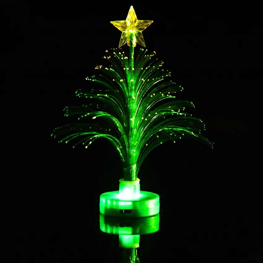 Горячая Merry светодиодный Изменение цвета Мини Рождественская елка Домашний Настольный праздничный Декор Шарм L1008