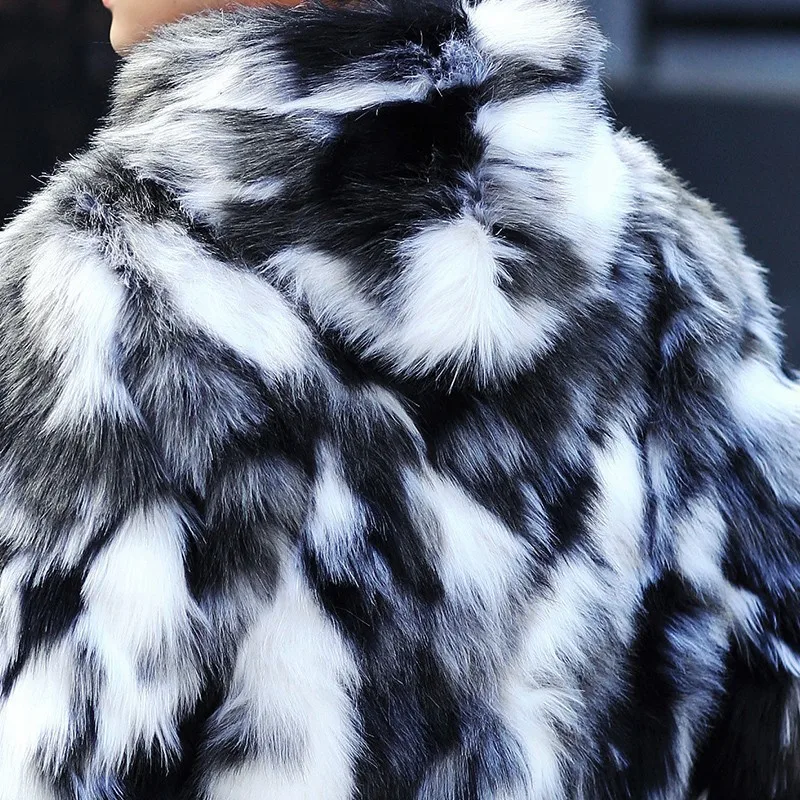 Бутик Мода для мужчин и женщин кроличья шерсть осень и зима досуг Высокое качество имитация кожи свободное меховое пальто куртка