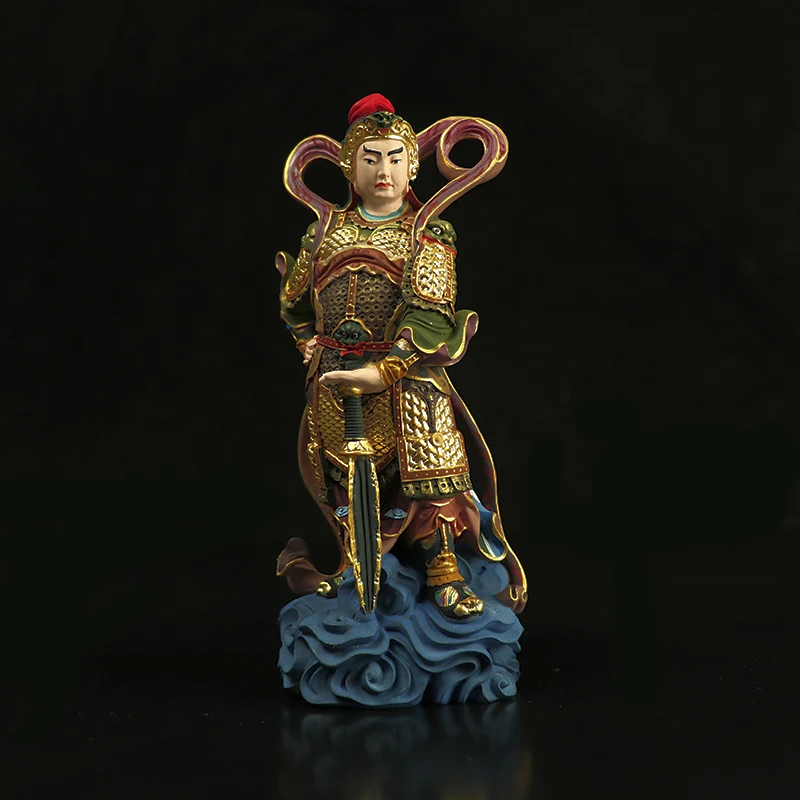 Изысканные украшения Guan Gong Jia Lan Supreme bouddha Bodhisattva, статуя богов-хранителей, аксессуары для домашнего декора - Цвет: B-COLOR