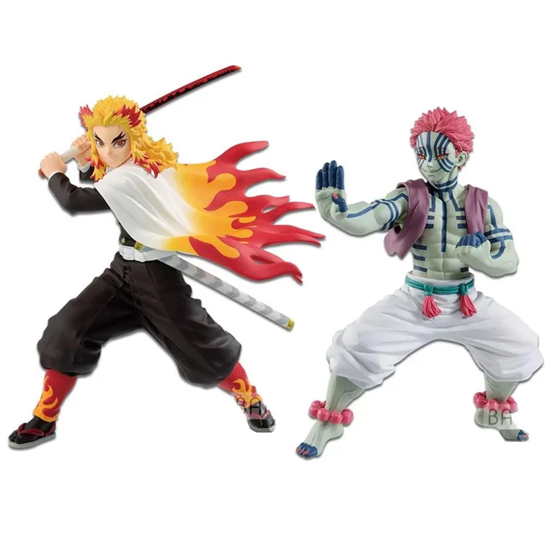 2pcs Anime Demon Slayer Rengoku Kyoujurou Vs Akaza Figure Posket Figure Toys Anime Kit Action Figures Aliexpress