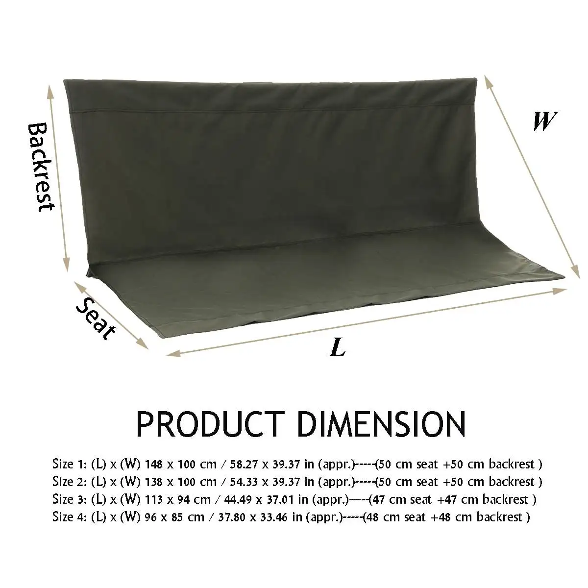 Outdoor 2/3 Seater Waterproof Swing Cover Chair Bench Replacement Patio Garden Swing Case Chair Cushion Backrest Dust Cover Chair Cover Patio Furniture Cover Chair Dust Cover