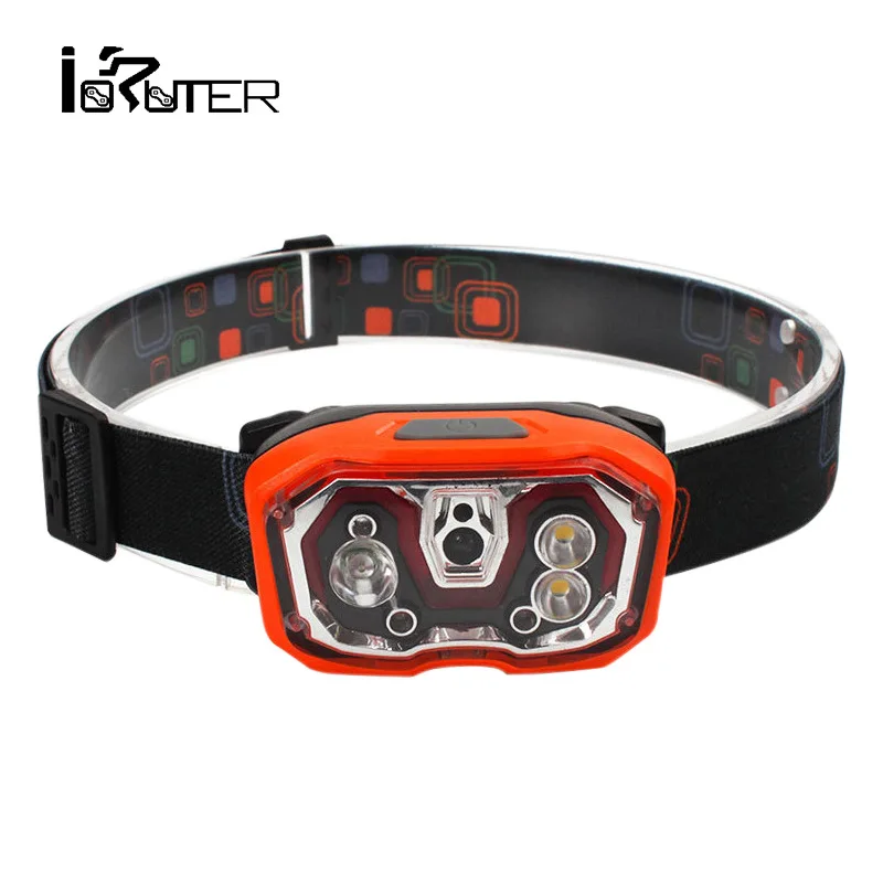 

Smart Sensing Headlights USB Charging T6 Glare Outdoor Waterproof Fishing Bait Lamp LED Infrared Mini Headlights
