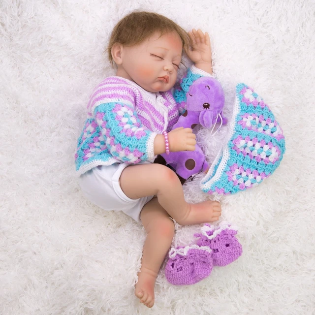 NPK 55 cm, bebés dormientes, recién nacidos, muñecos de silicona para bebés recién nacidos, a la venta, boneca bebé recién nacido cm - AliExpress