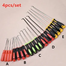

4Pcs/set Car Pick and Hook Set Automotive O Ring Oil Seal Gasket Puller Remover durable Craft Hand Tool Screwdrive Hook