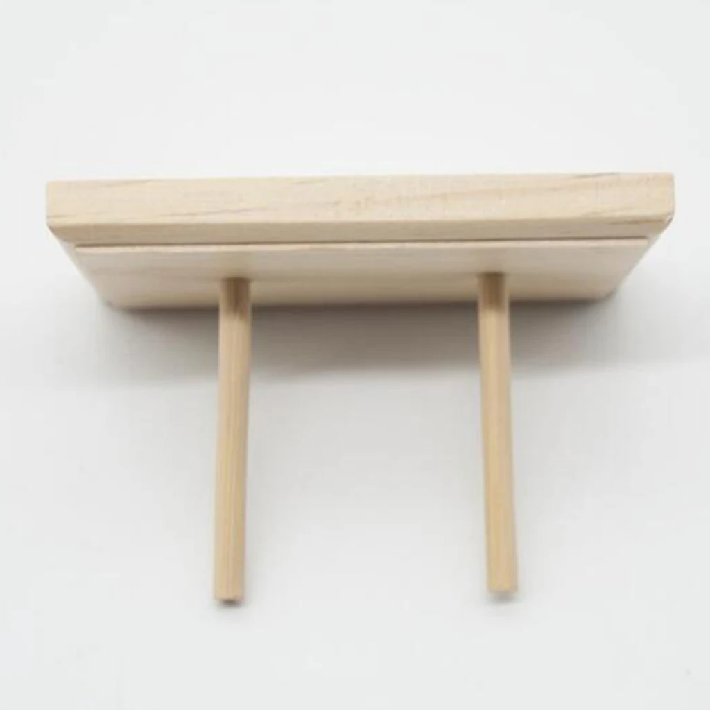 Wood Thread Stand Rack Holds Organizer 2 Spool Cone Embroidery Machine Sewing Storage Holder