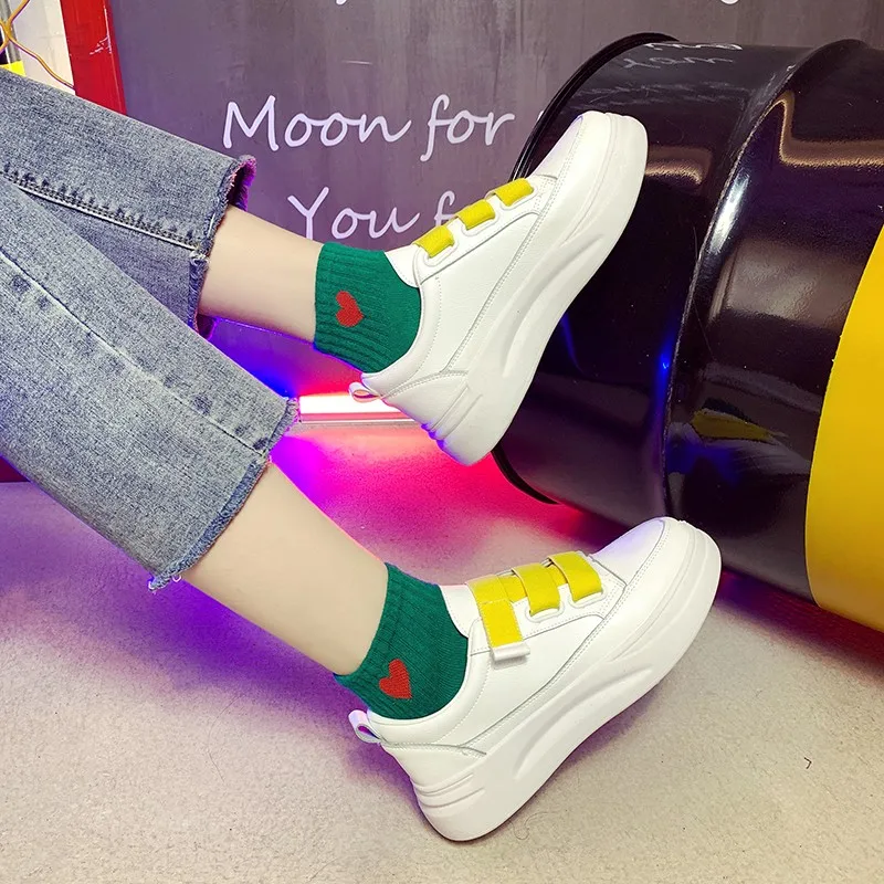 

Sports Shoes Lady Casual Female Sneakers All-Match Round Toe Shallow Mouth 2019 Fashion Women's Flats Basket Summer Nurse Modis