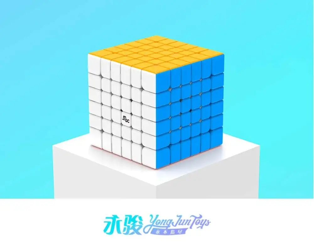 stickerless YJ MGC 6x6x6 волшебный куб YJ MGC 6x6x6 Cubo Magico магниты головоломка Yongjun neo Cube - Цвет: stickerless