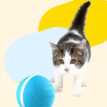 

For Cat and Dog Chew Toy Rubber Shell Food Reward for Dog Cat Toys Interactive Dog Biting Ball Electric Funny Toys AutomaticToy