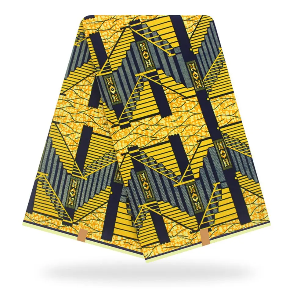 Mitex Печать Ткани Хлопчатобумажные для изготовления платьев юбки/африканские ткани Kitenge ткани африканская Pagne DF-346