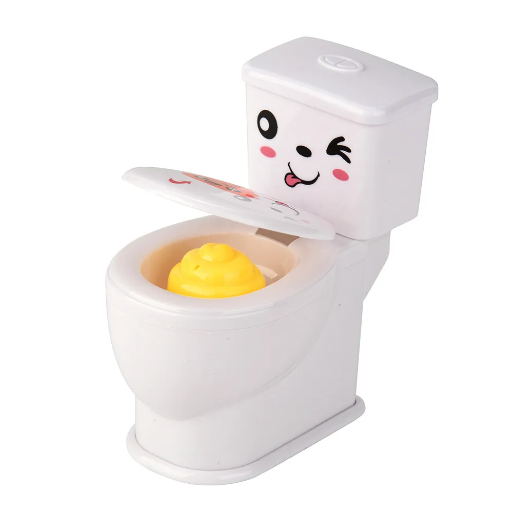 Мини смешной шалость брызги воды Туалет унитаз шутка кляп игрушка Настольный