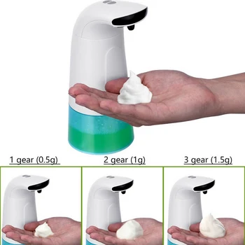

Intelligent Liquid Soap Dispenser Automatic Touchless Induction Foam Infrared Sensor Hand Washing for Bathroom Kitchen 250ml