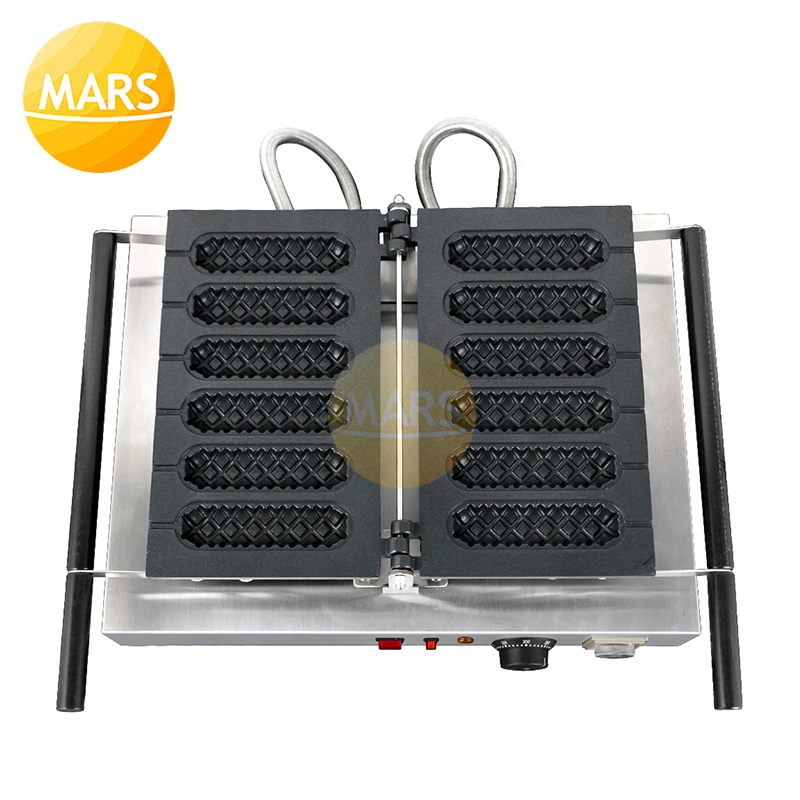 2021 Commercial Rotary Hot Dog Waffle Maker Non Stick Coating Crispy