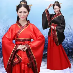 Hanfu старинный китайский костюм женский костюм Тан китайский свадебный красный ханфу народный костюм для танцев ханьфу, косплей DQL1712