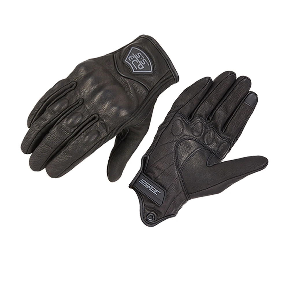 SSPEC Full Finger Motorcycle Gloves Gant Moto Guantes Wear Resistant Motorbike Riding Racing Glove Summer Breathable Moto Gloves