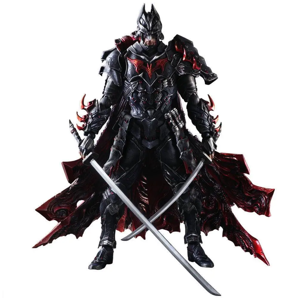 28 см Play arts Kai bushido летучая мышь человек Steampunks Бэтмен Аниме Фигурки ПВХ Модель