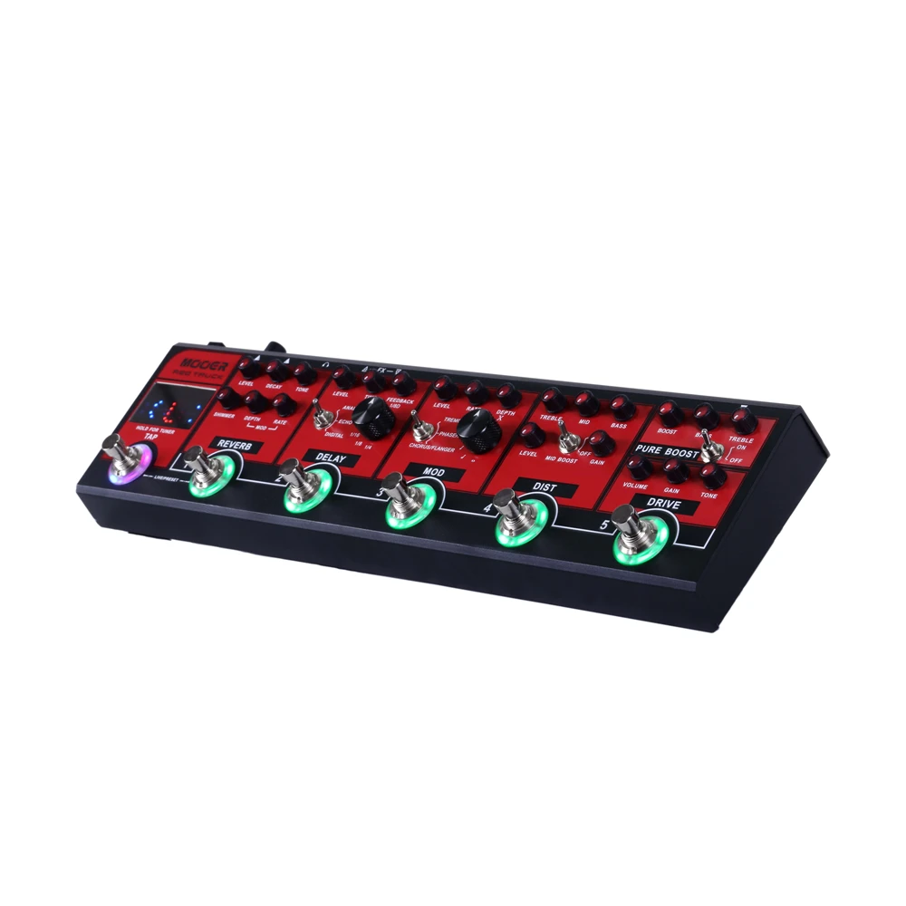 MOOER красный грузовик 6 in 1 комбинированный гитарная педаль встроенный